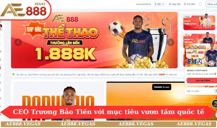 CEO Trương Bảo Tiến với mục tiêu vươn tầm quốc tế