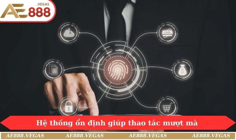 Hệ thống ổn định giúp thao tác mượt mà