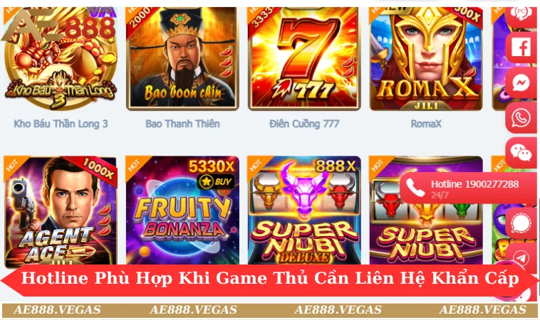 Hotline phù hợp khi game thủ cần liên hệ khẩn cấp