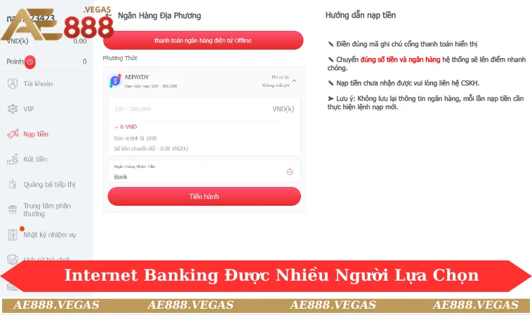 Internet Banking được nhiều người lựa chọn