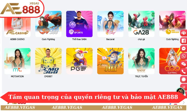 Tầm quan trọng của quyền riêng tư và bảo mật AE888 